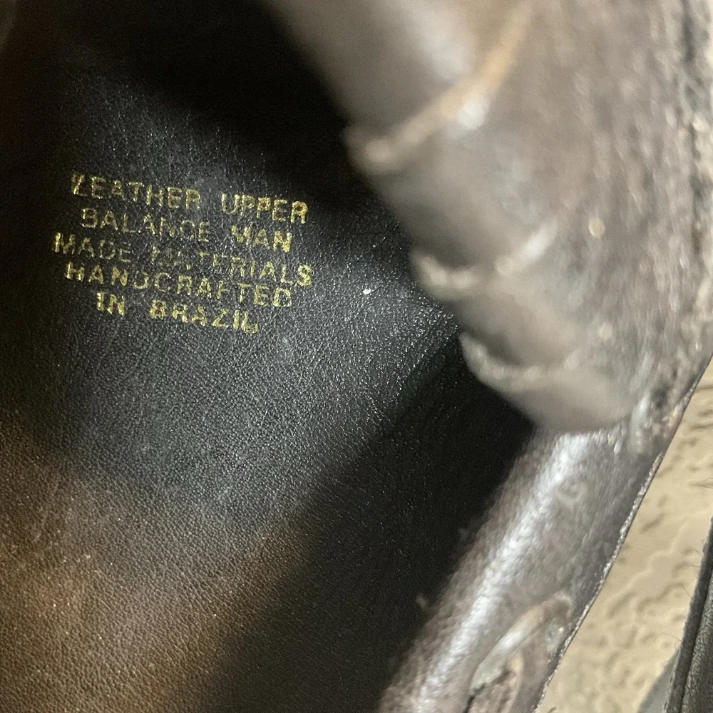 Vintage LEVI'S Men's Black Leather Tassel Loafers Slip On Driving Mocc 10.5 M‎